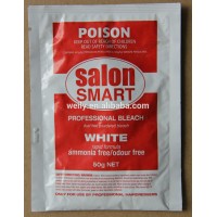 Dust free powdered hair bleach white rapid formula sachet